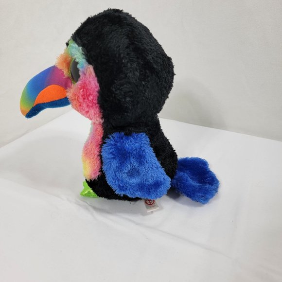TySilk Beanie Boos 9" “BEAKS” the Toucan Plush Stuffed Animal - Picture 5 of 8
